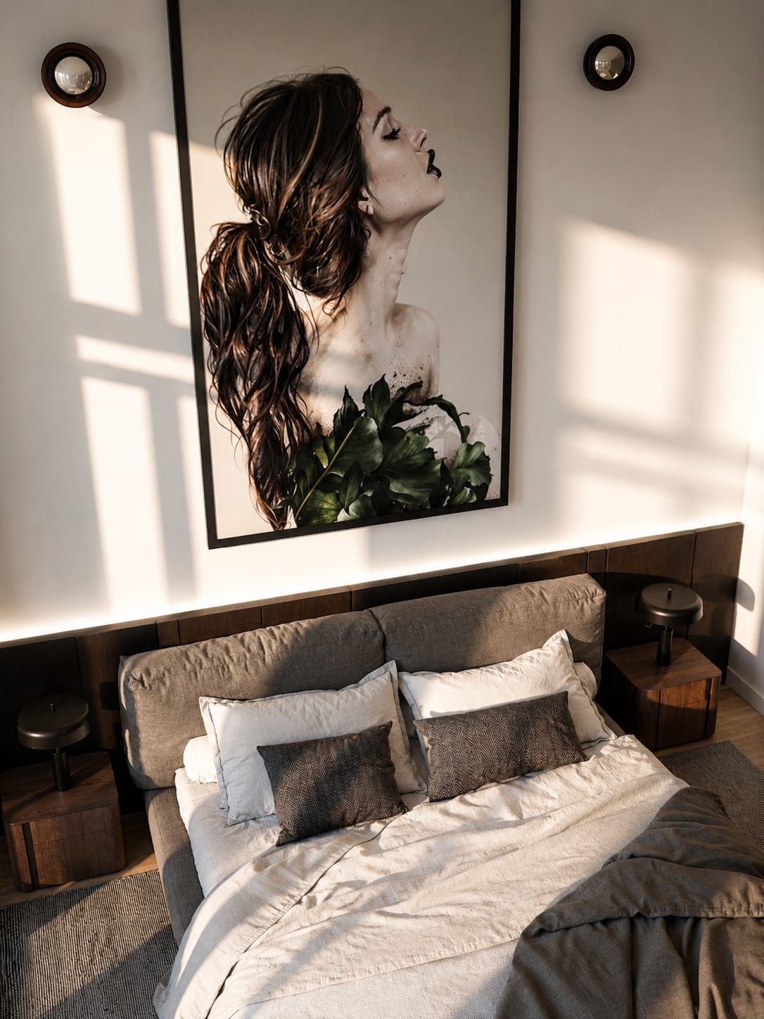 Villa Eden — chambre, rénovation de villa par Créa'Home