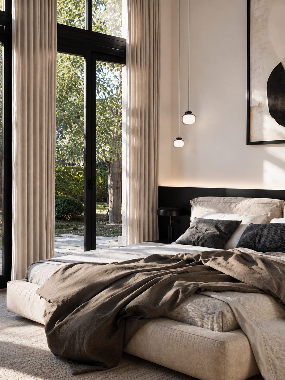 Villa Eden — chambre, rénovation de villa par Créa'Home