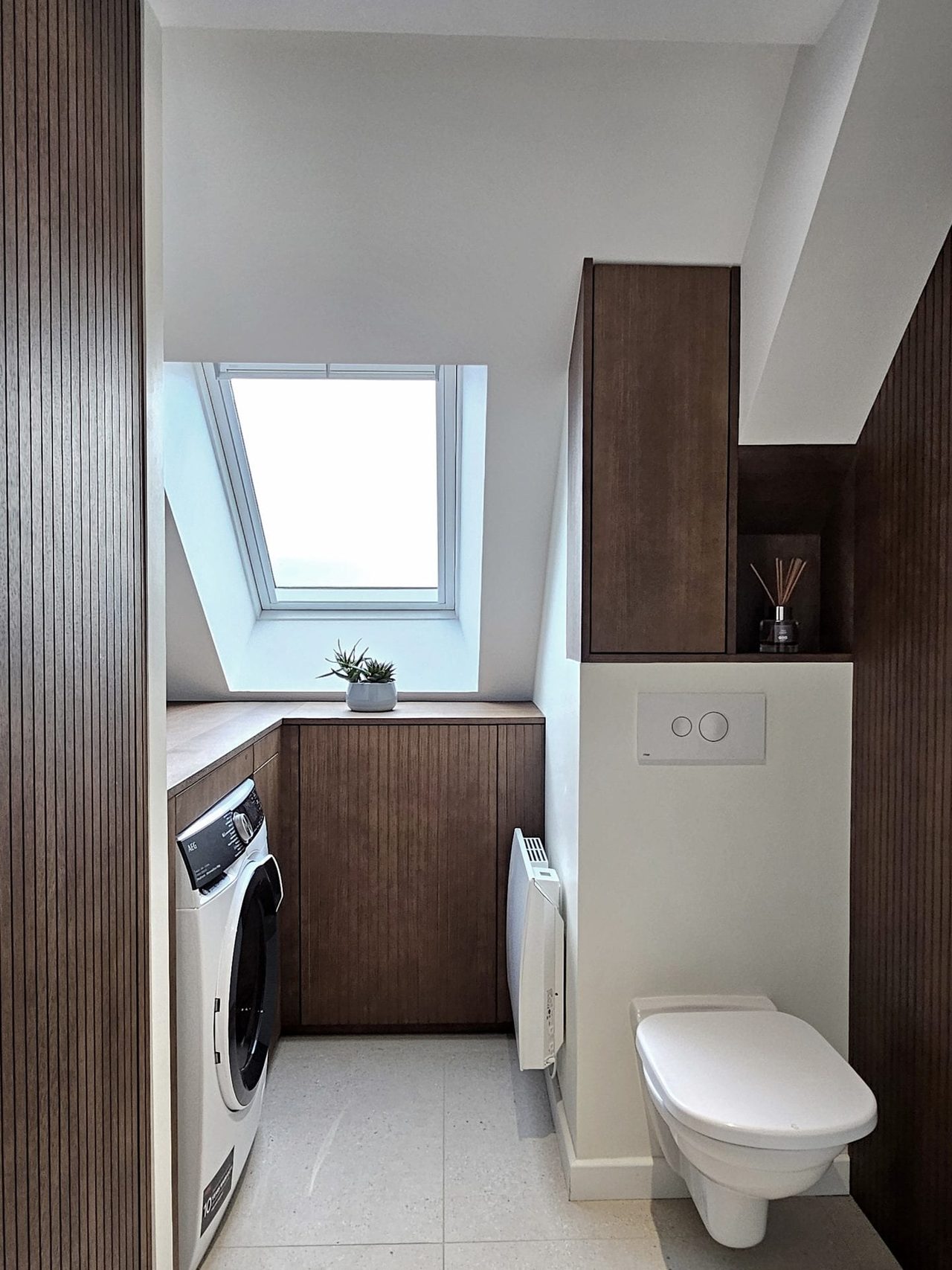 Salines, Le Pouliguen — salle d'eau, rénovation d'appartement par Créa'Home