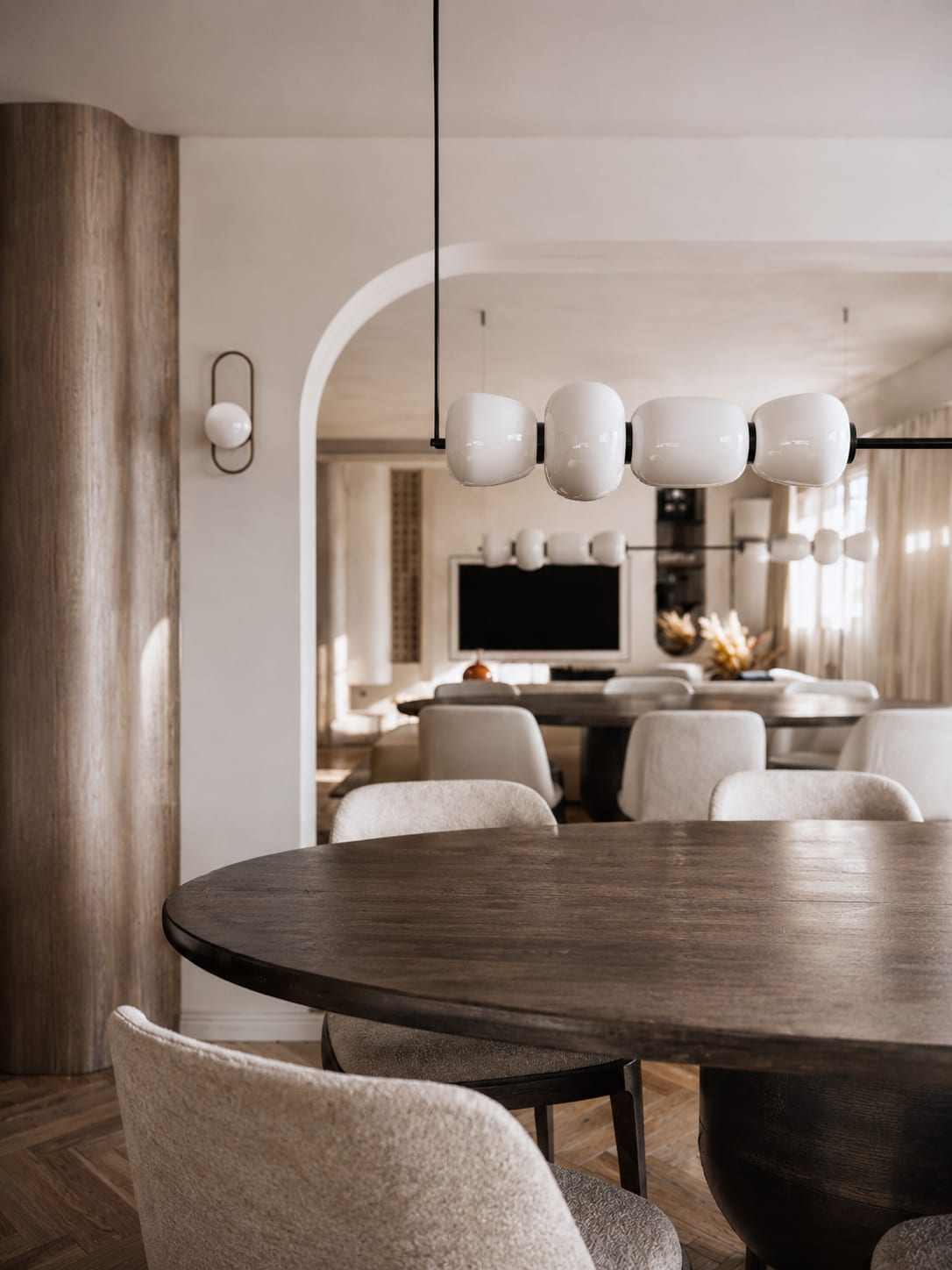 Wagram, Paris — salle à manger, rénovation d'appartement par Créa'Home