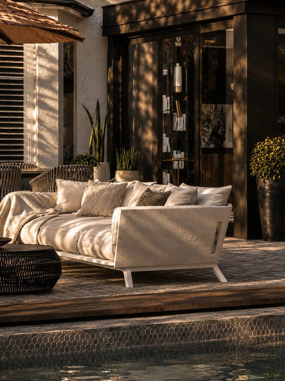 River Chan — vue 15, pool house & extension par Créa'Home