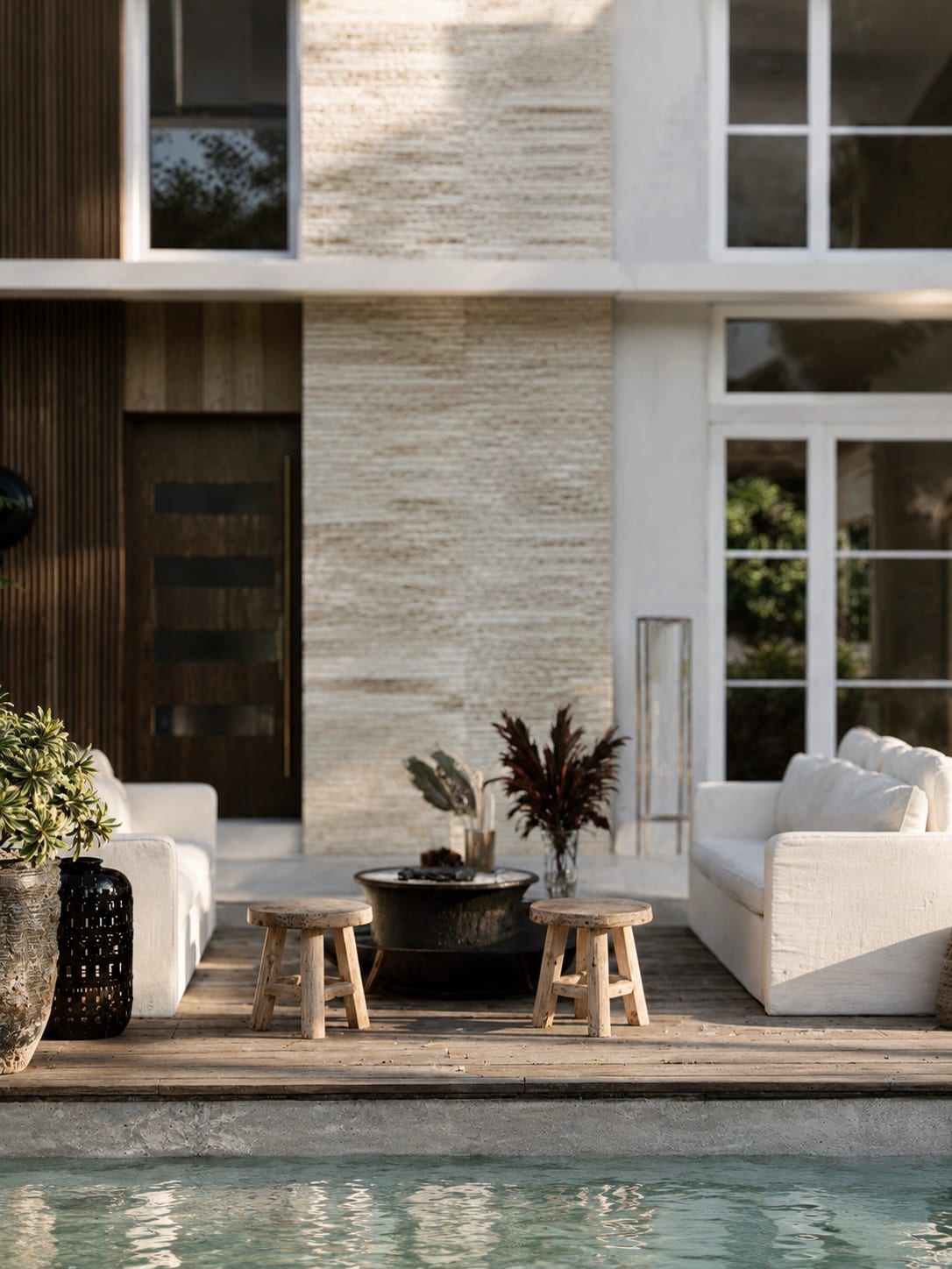 Villa Benoit — terrasse, rénovation de villa par Créa'Home