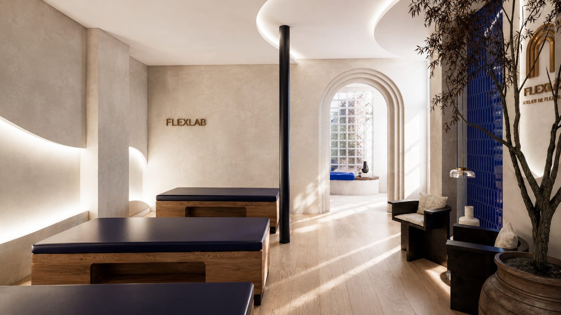 Flexlab — salle de soin, studio de bien-être par Créa'Home