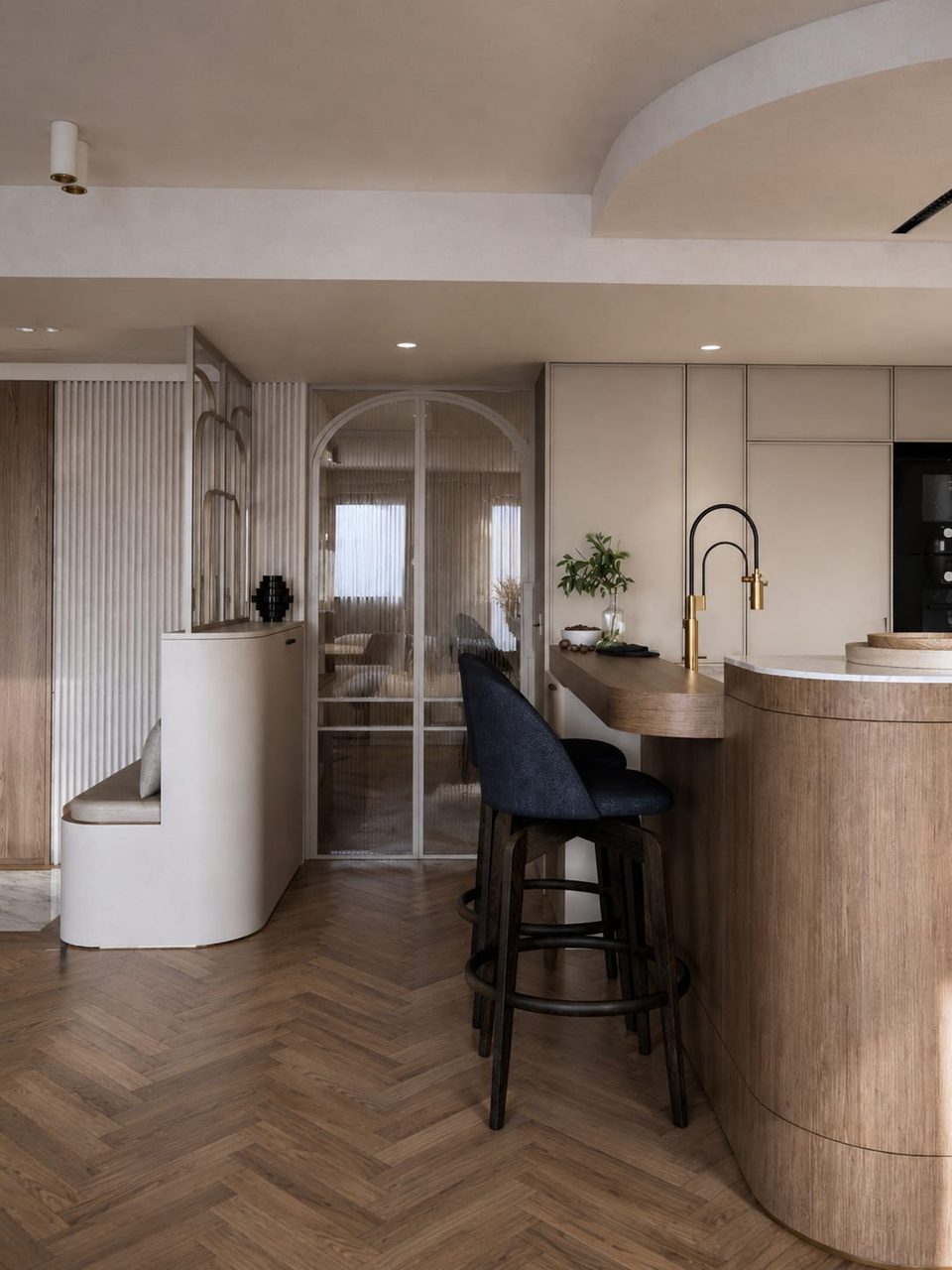Wagram, Paris — cuisine, rénovation d'appartement par Créa'Home