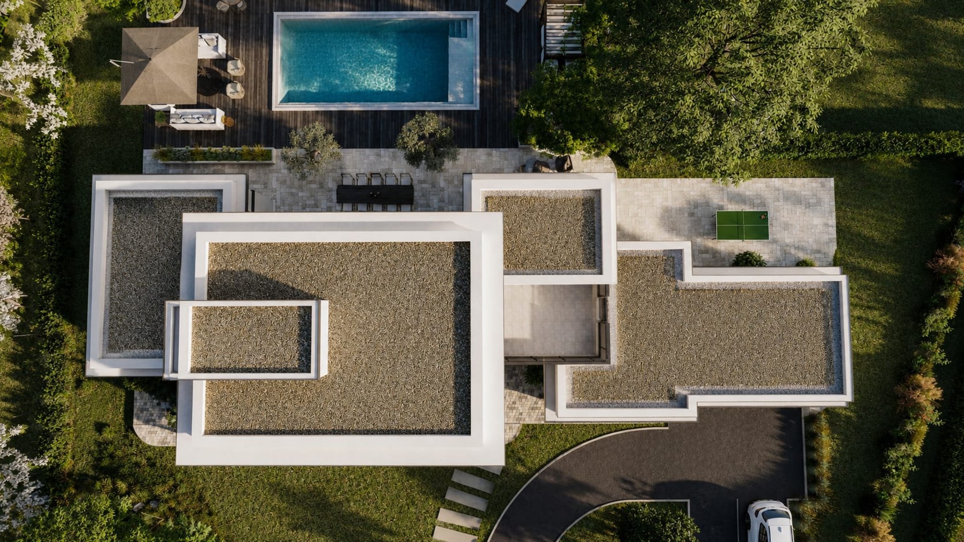 Villa Eden — extérieur, rénovation de villa par Créa'Home