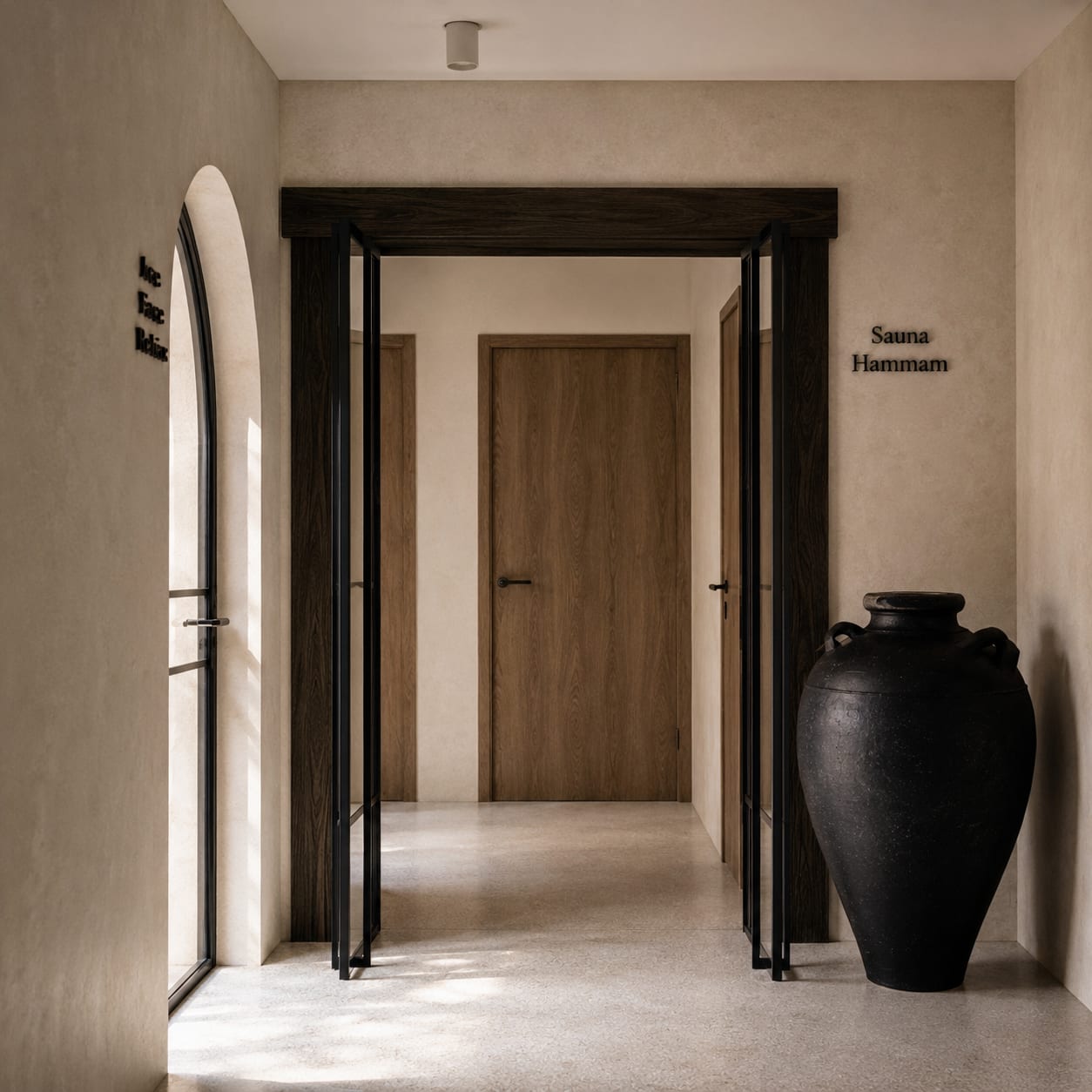 Eden des Sens — couloir, spa par Créa'Home
