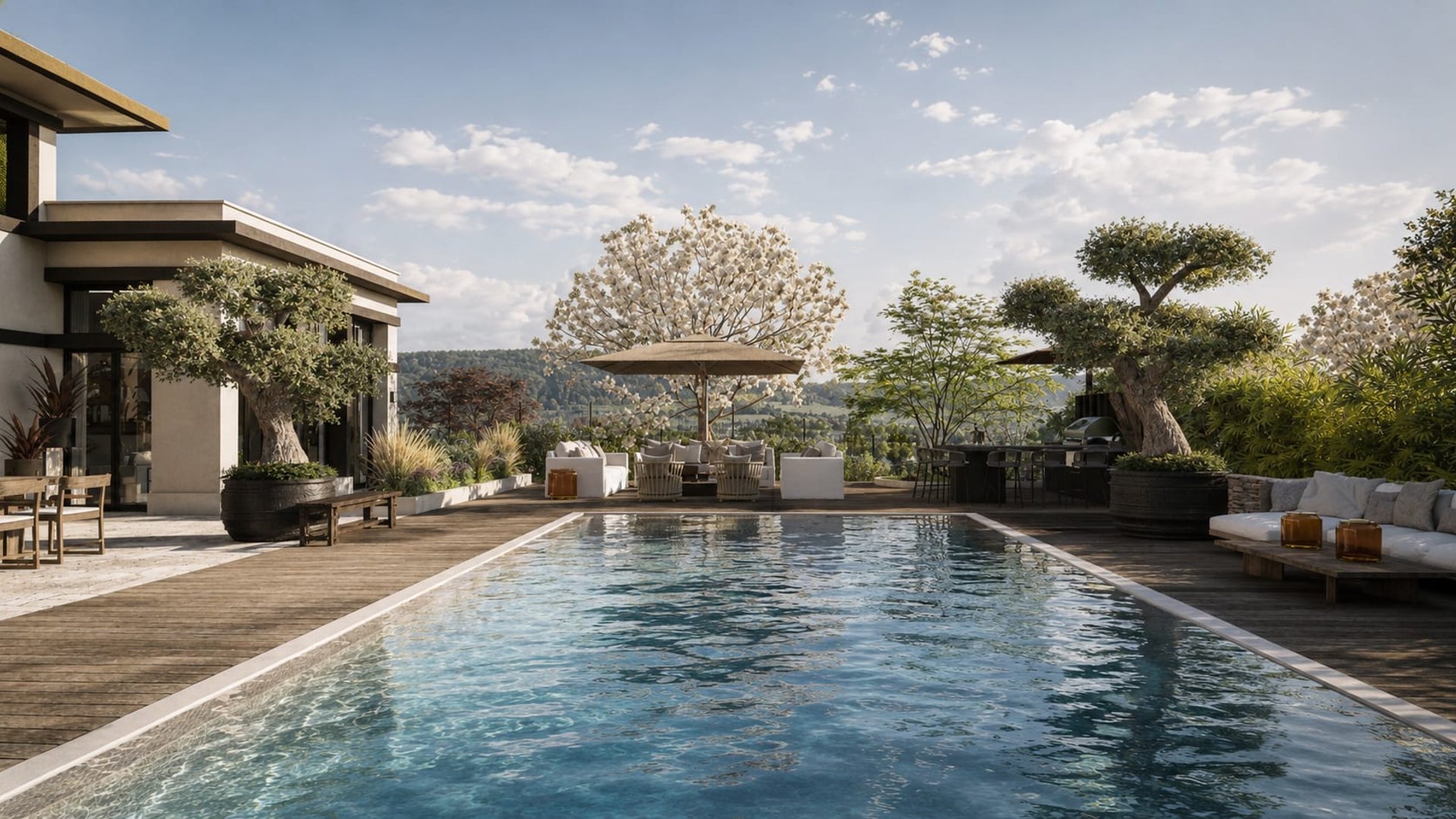 Villa Eden — piscine, rénovation de villa par Créa'Home