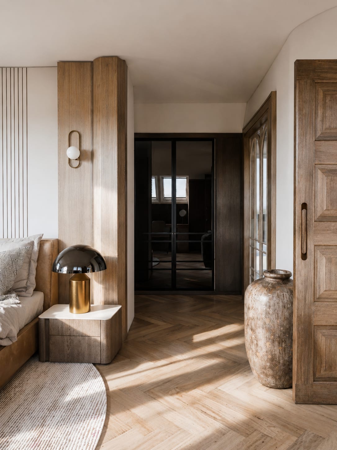 Clos Pecheret — salon, rénovation de villa par Créa'Home