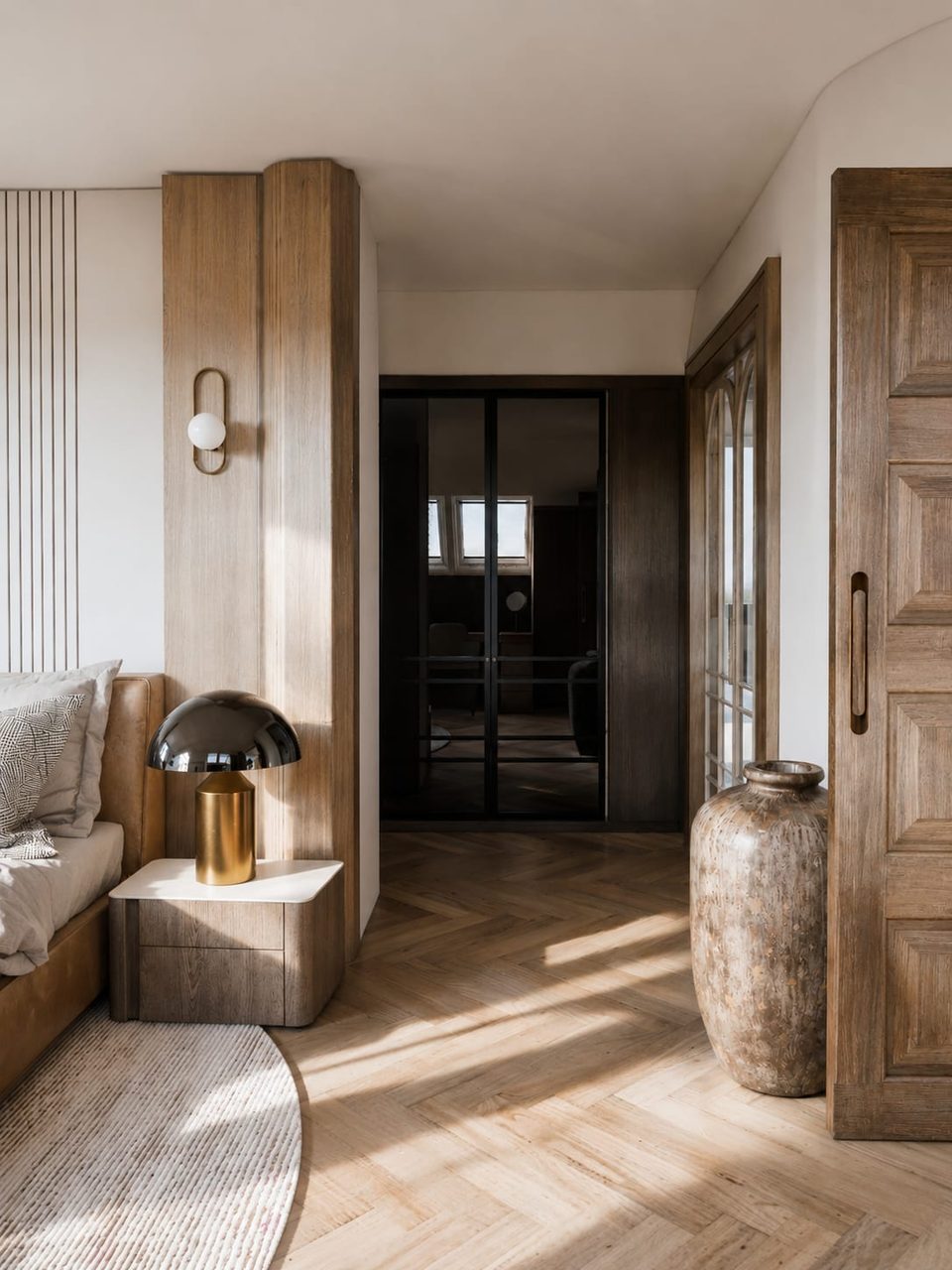 Clos Pecheret — salon, rénovation de villa par Créa'Home