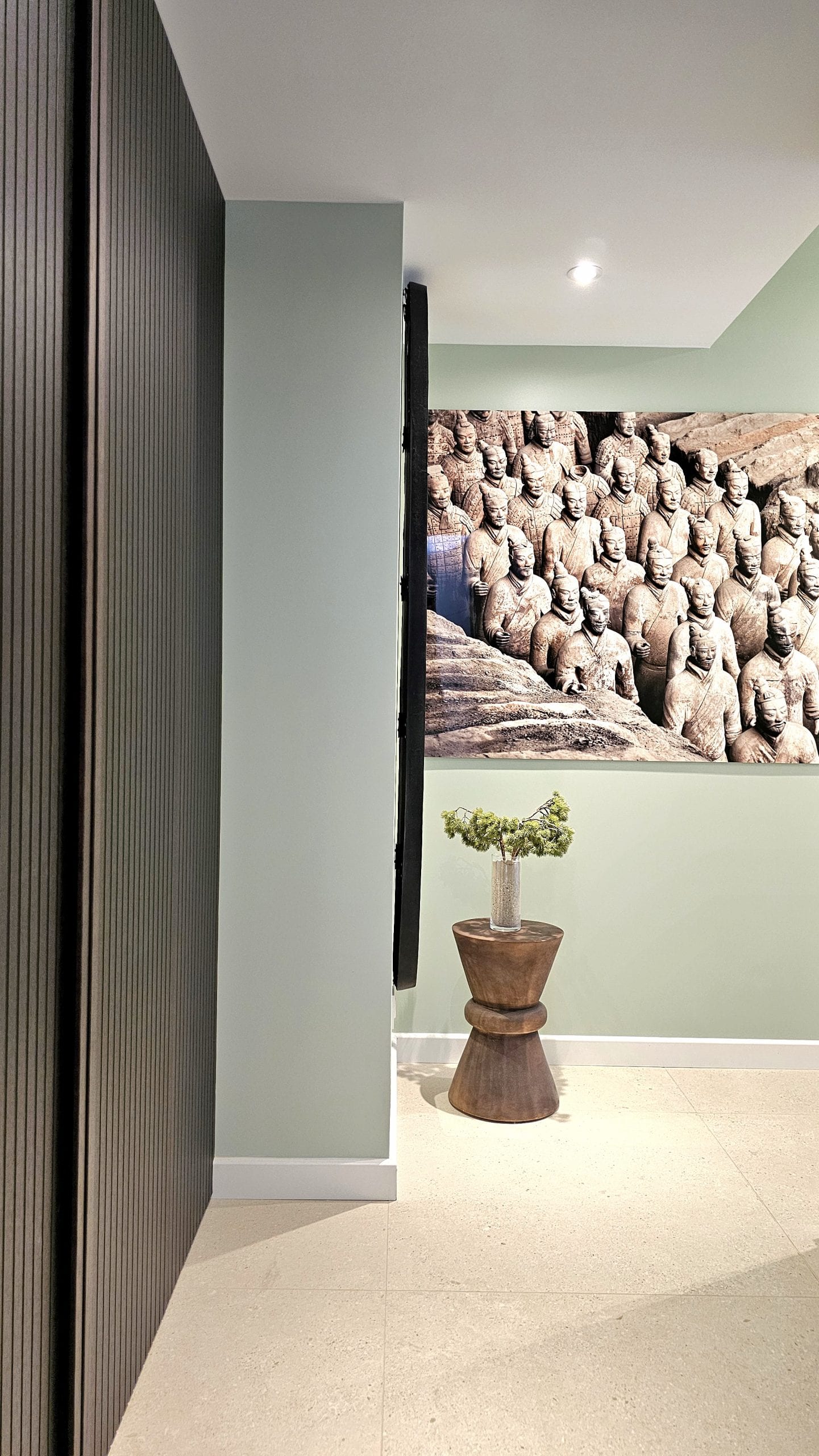 Salines, Le Pouliguen — couloir, rénovation d'appartement par Créa'Home