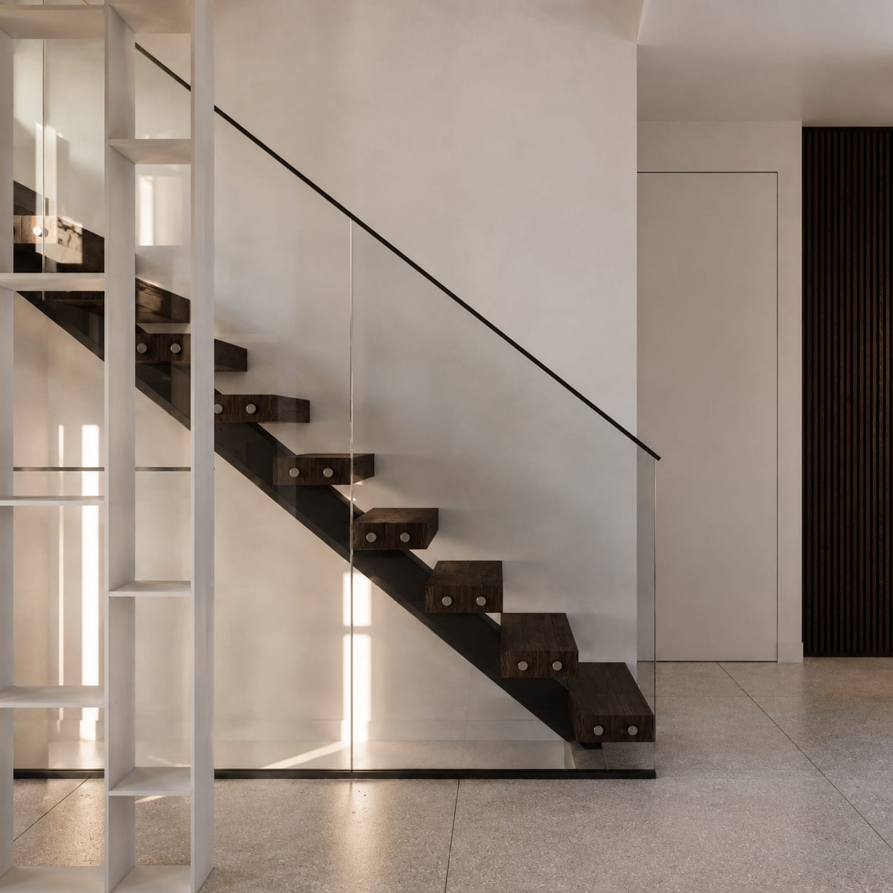 Ledru Rollin, Paris — escalier, rénovation d'appartement par Créa'Home