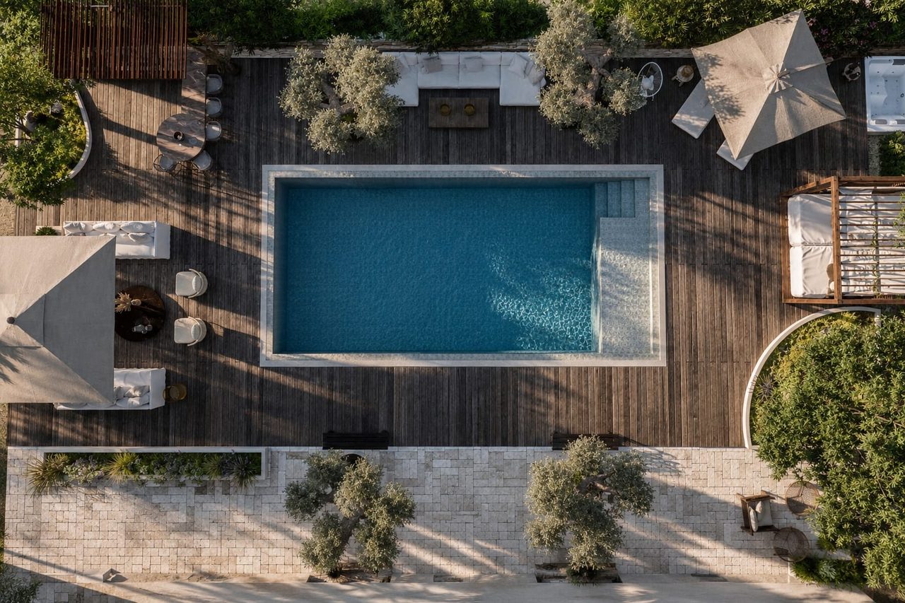 Villa Eden — piscine, rénovation de villa par Créa'Home