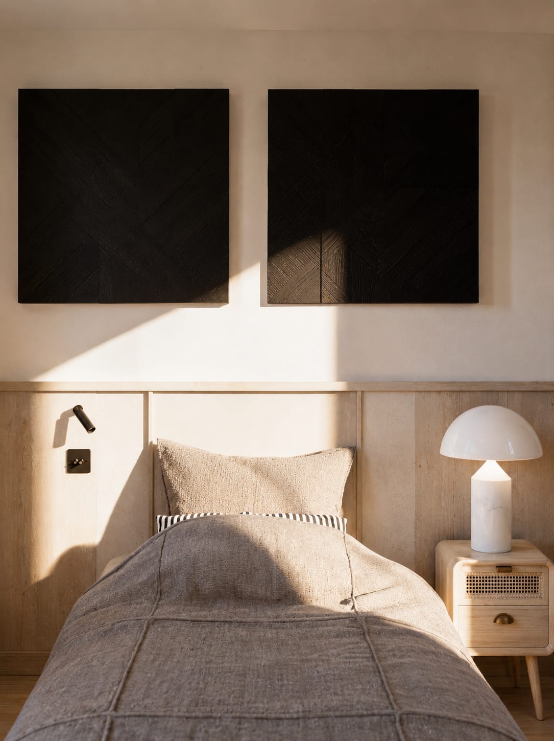 Auguste Mounié — chambre, rénovation d'appartement par Créa'Home