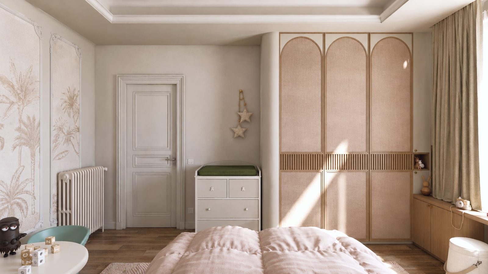 Rue du Temple, Paris — chambre d'enfant, rénovation d'appartement par Créa'Home