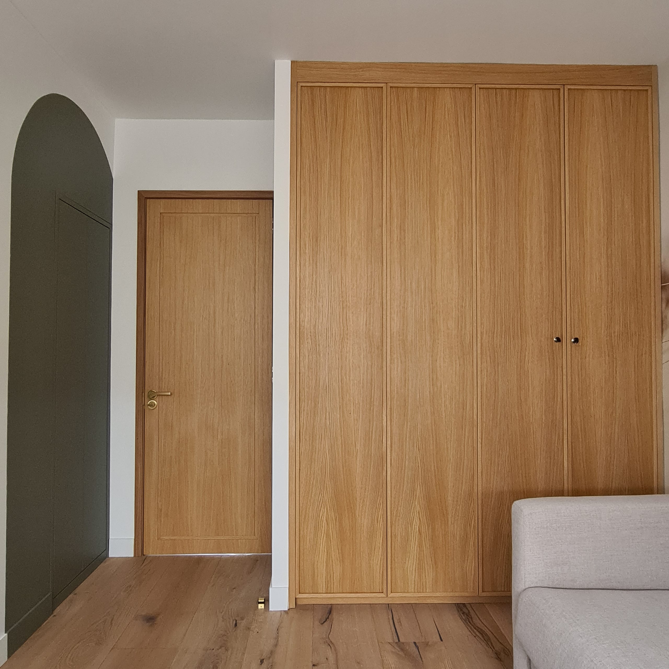Ocean Drive, Le Pouliguen — couloir, appartement balnéaire par Créa'Home