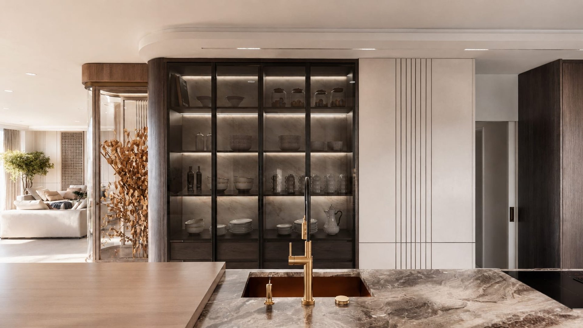Agathe 501 — cuisine, rénovation d'appartement par Créa'Home