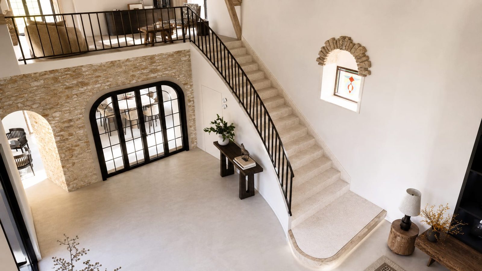 Saint-Sulpice — escalier, rénovation de maison par Créa'Home