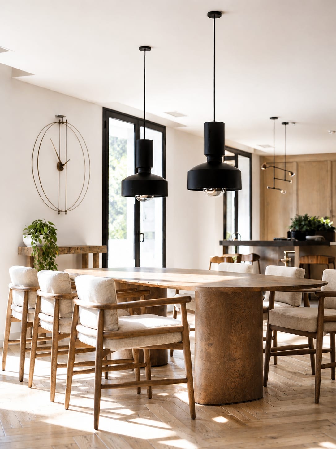 Villa Eden — salle à manger, rénovation de villa par Créa'Home