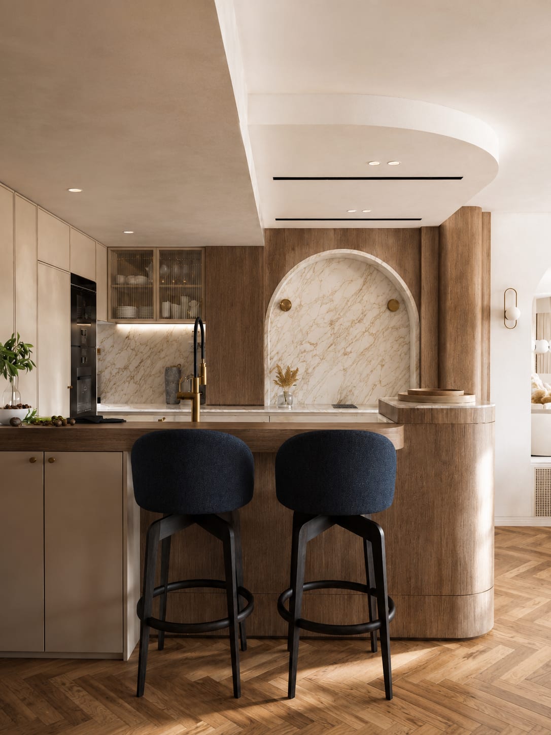 Wagram, Paris — cuisine, rénovation d'appartement par Créa'Home