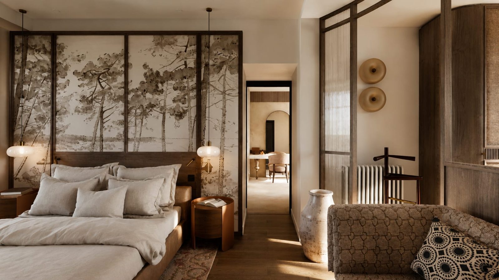 Rue du Temple, Paris — chambre, rénovation d'appartement par Créa'Home