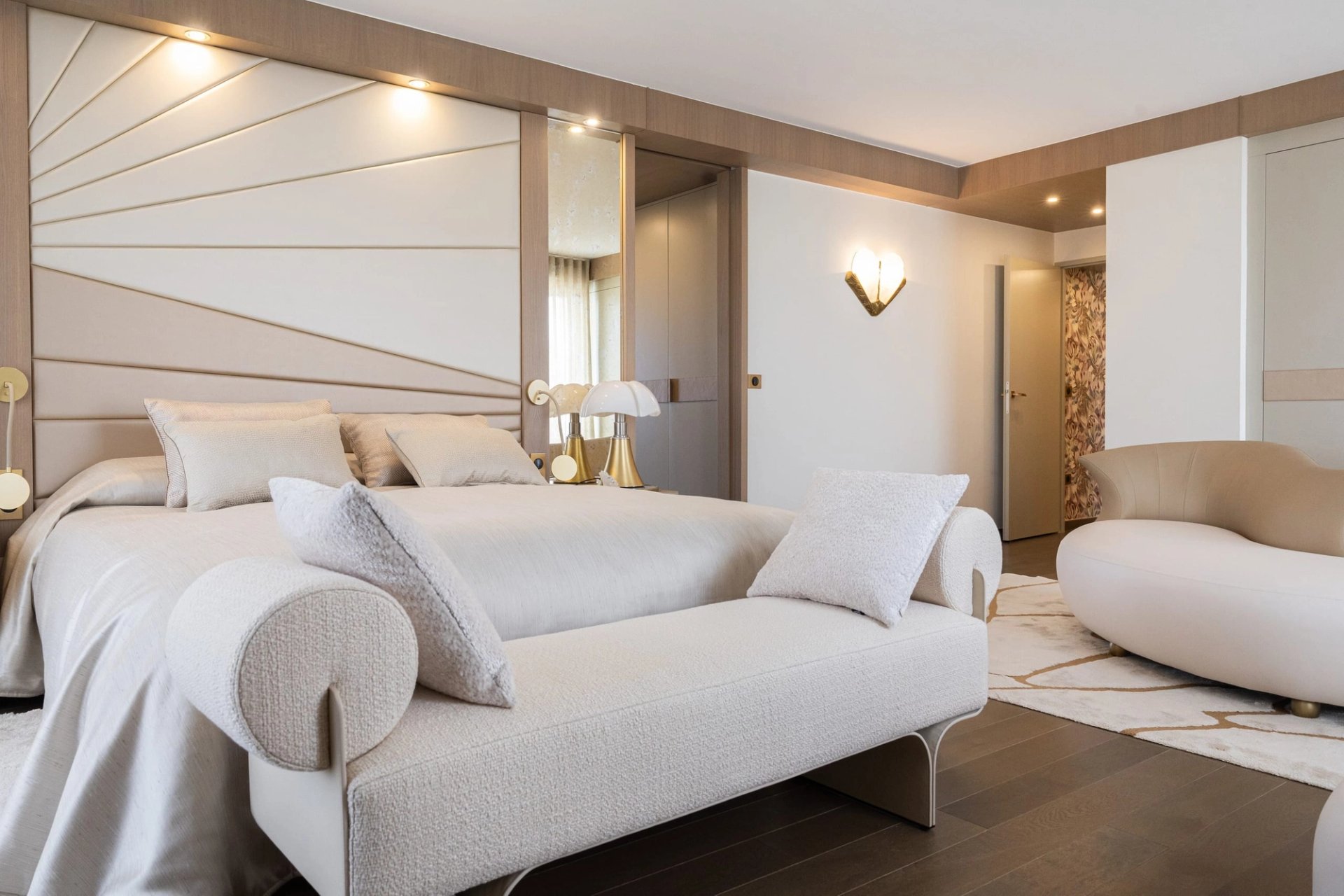 Hergé — chambre, rénovation d'appartement par Créa'Home