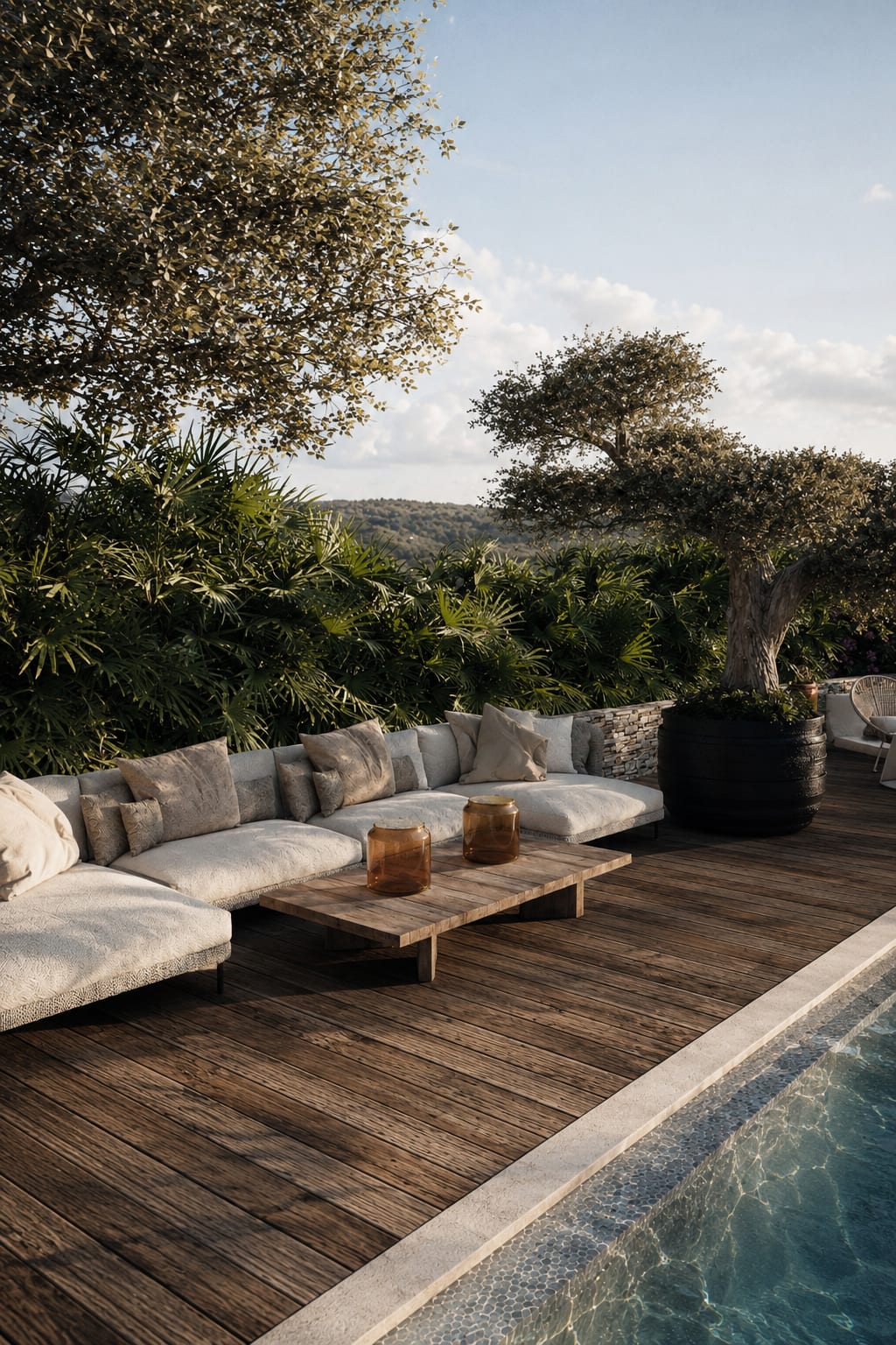 Villa Eden — terrasse, rénovation de villa par Créa'Home