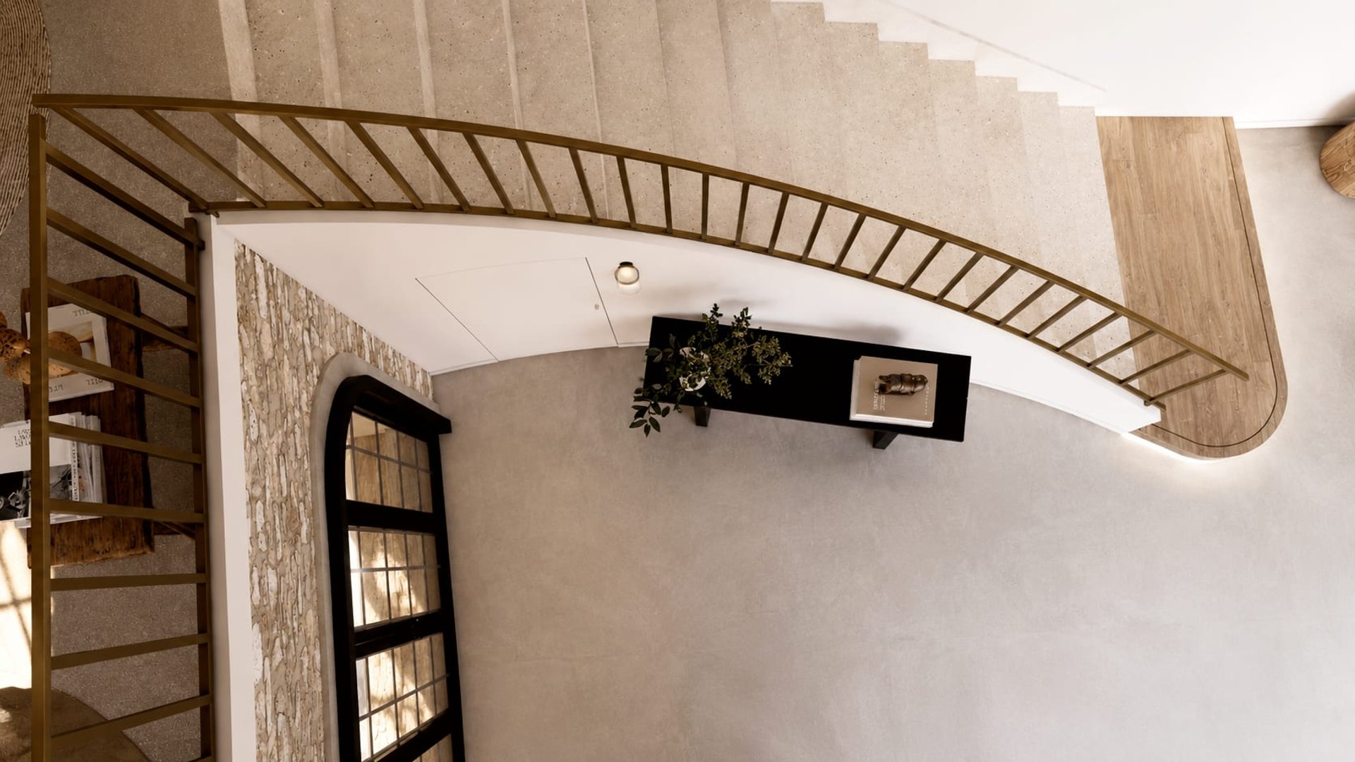 Saint-Sulpice — escalier, rénovation de maison par Créa'Home