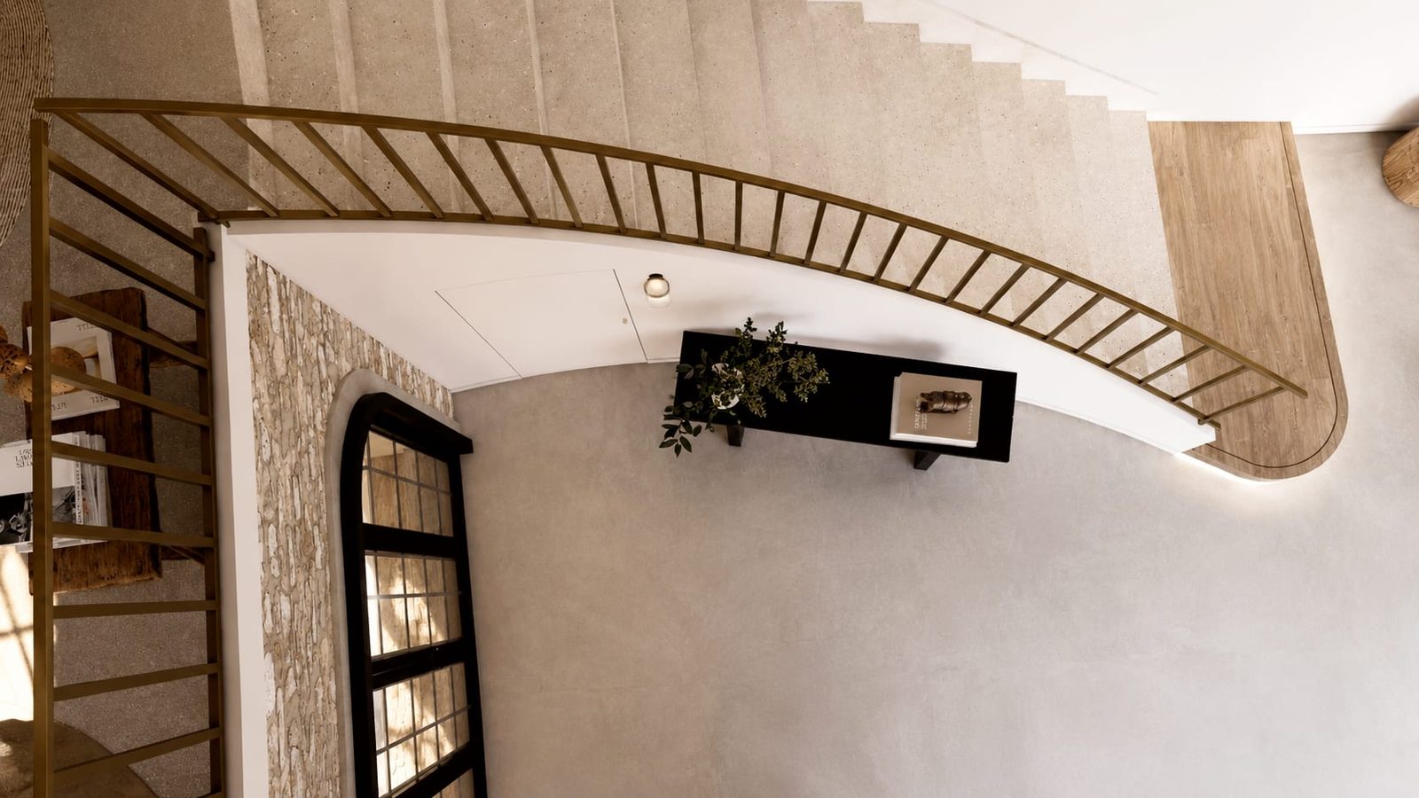 Saint-Sulpice — escalier, rénovation de maison par Créa'Home