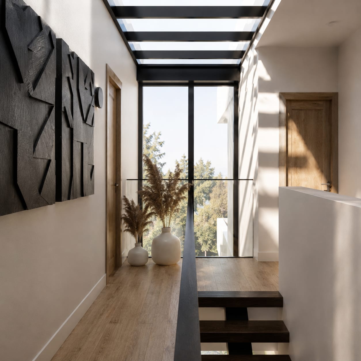 Ledru Rollin, Paris — couloir, rénovation d'appartement par Créa'Home