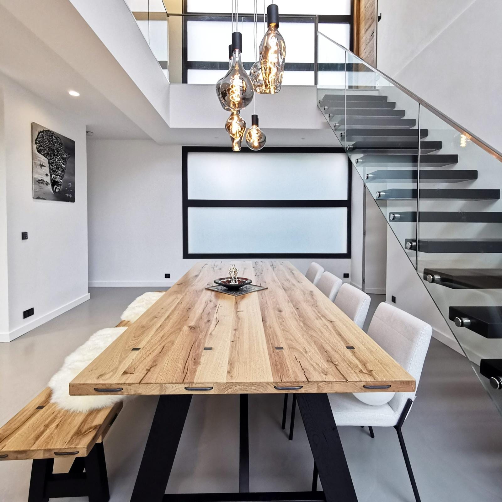 Villa Casanova, Cannes — salle à manger, rénovation de villa par Créa'Home