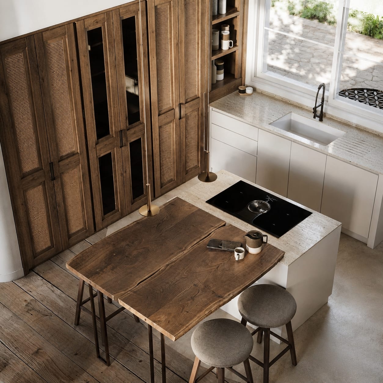 Villa Benoit — cuisine, rénovation de villa par Créa'Home