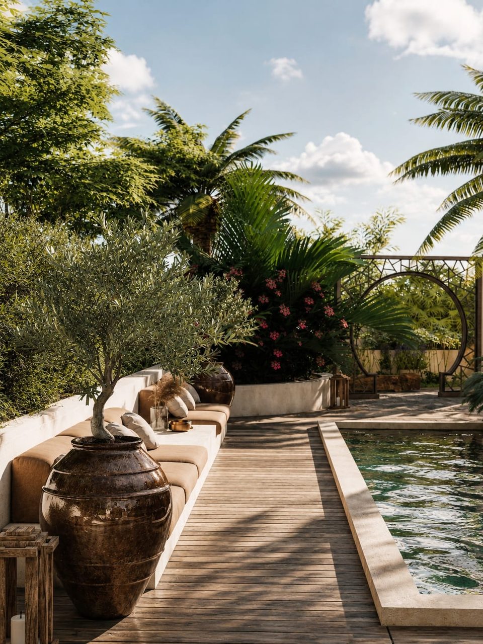 Clos Pecheret — piscine, rénovation de villa par Créa'Home