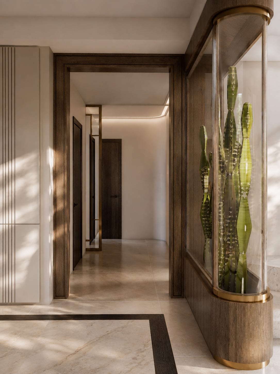 Clos Pecheret — couloir, rénovation de villa par Créa'Home