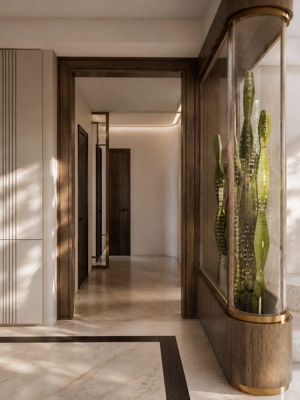 Clos Pecheret — couloir, rénovation de villa par Créa'Home