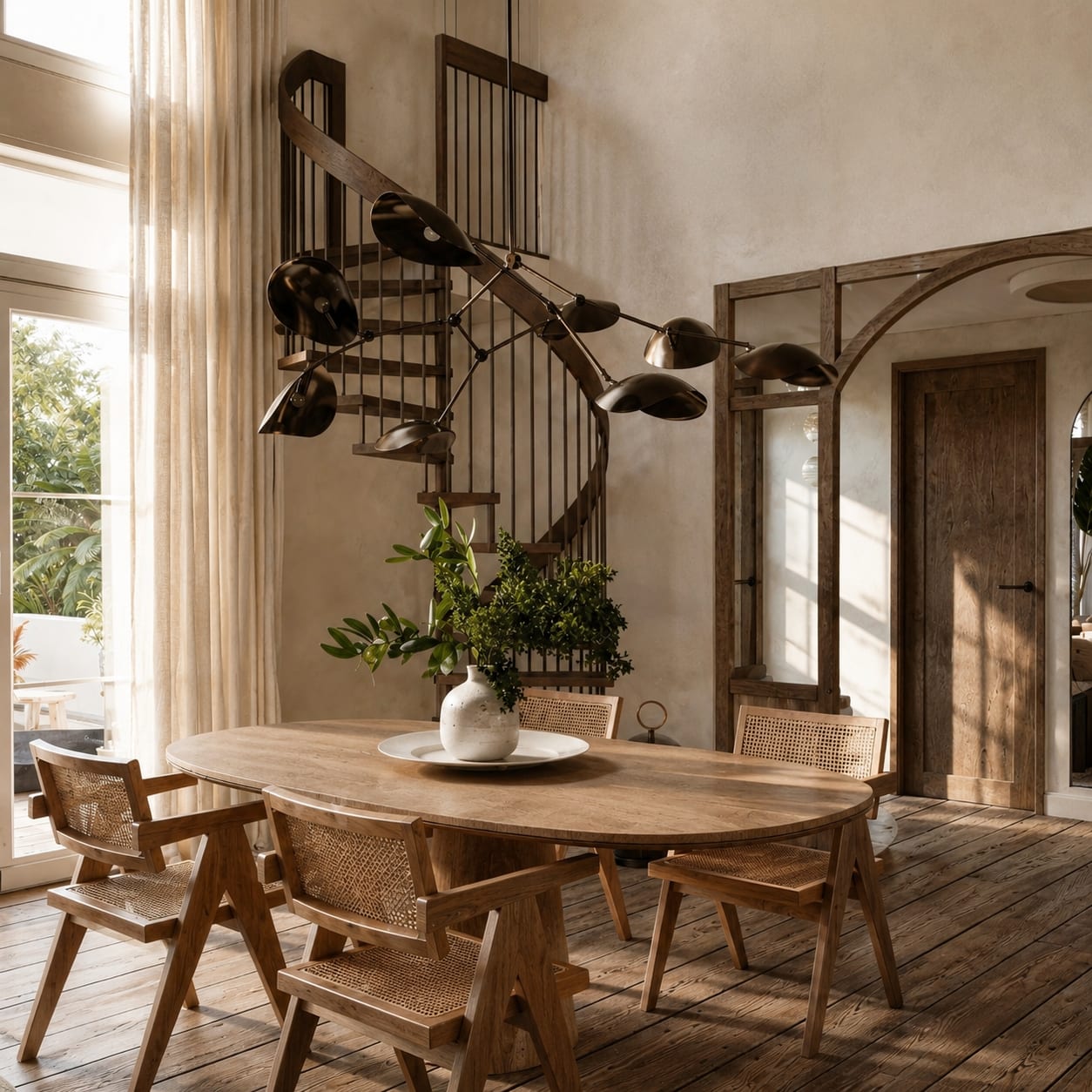 Villa Benoit — salle à manger, rénovation de villa par Créa'Home