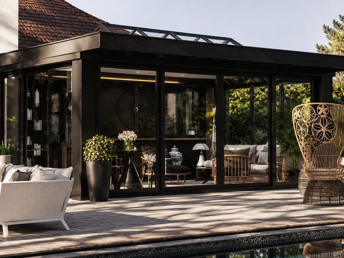 Pool house & extension River Chan — architecture intérieure Créa'Home