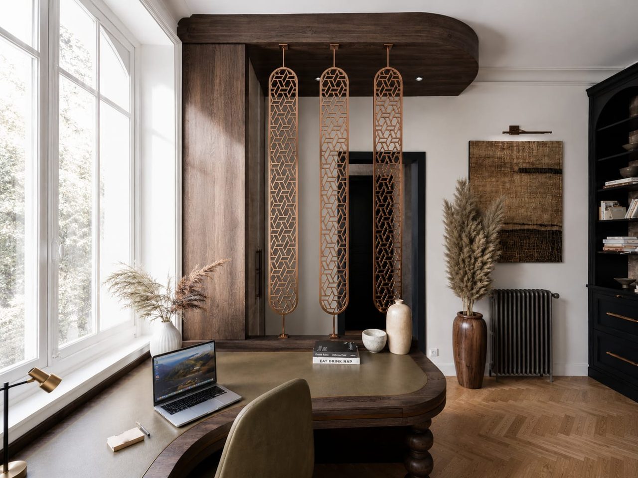 Rue du Temple, Paris — bureau, rénovation d'appartement par Créa'Home
