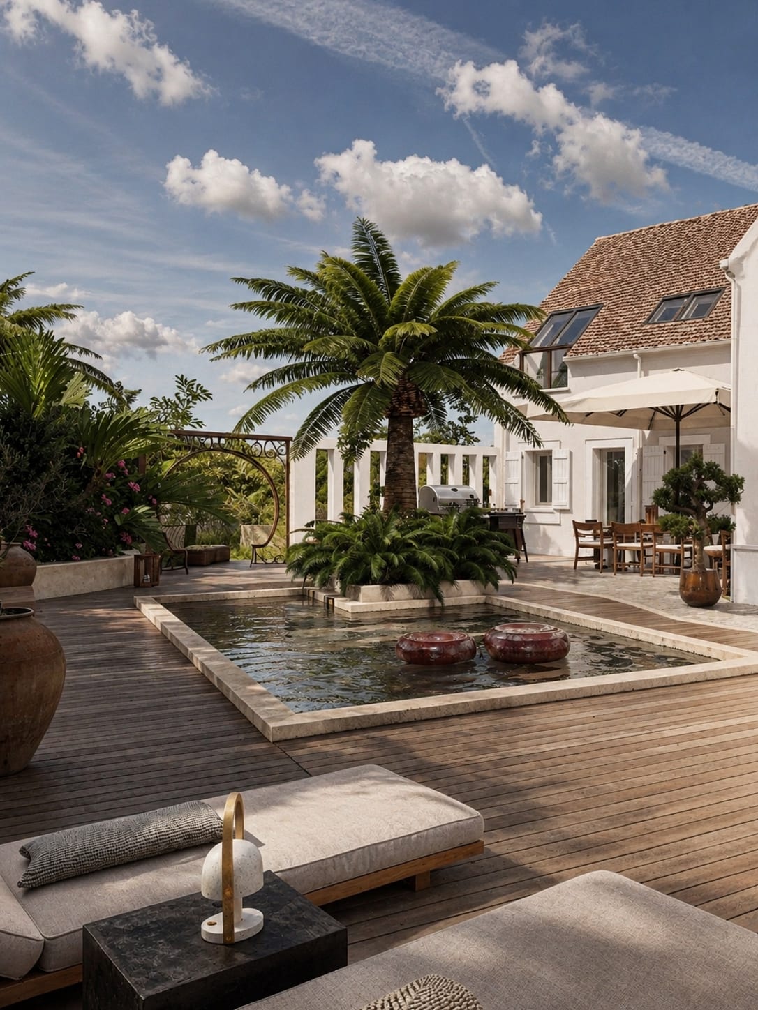Clos Pecheret — piscine, rénovation de villa par Créa'Home