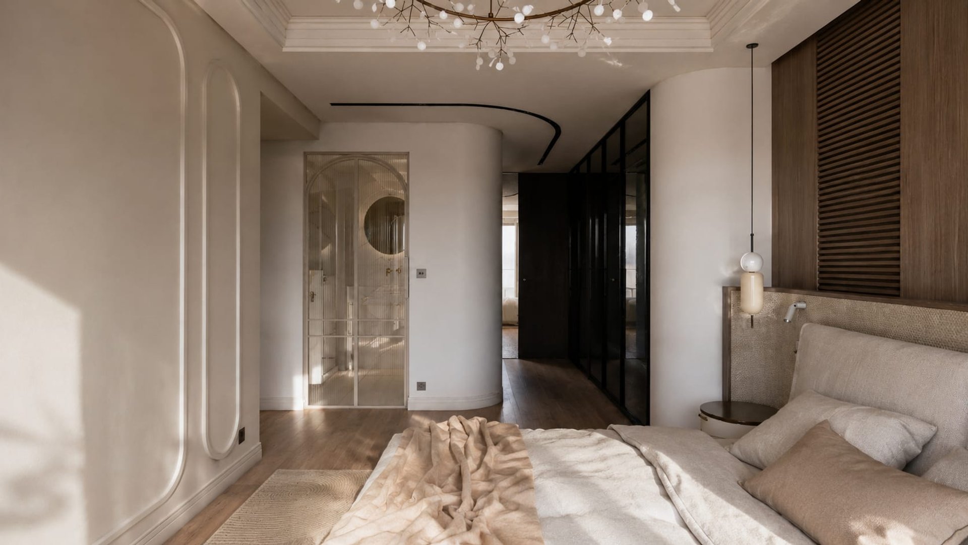 Wagram, Paris — chambre, rénovation d'appartement par Créa'Home