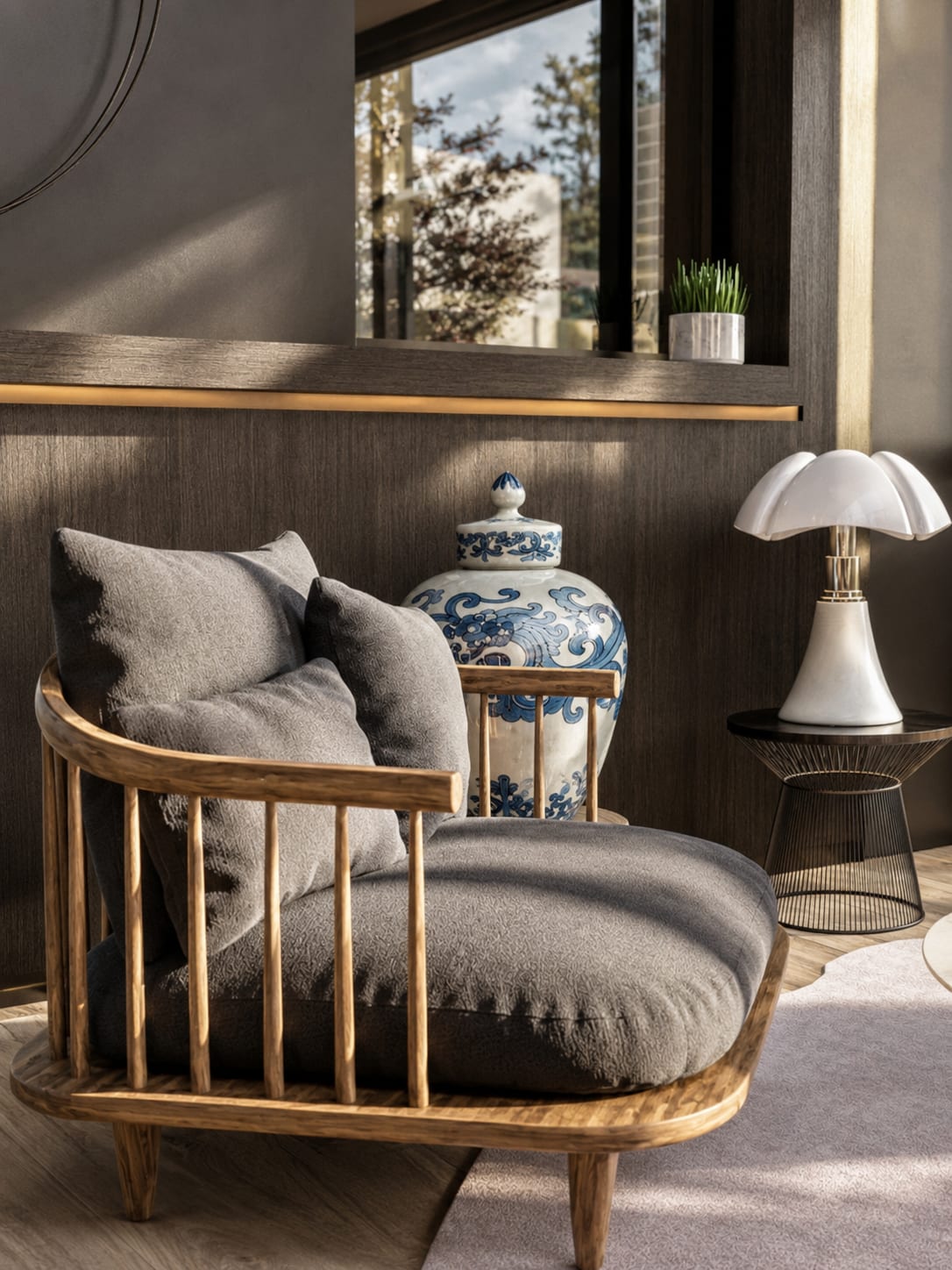 River Chan — vue 9, pool house & extension par Créa'Home