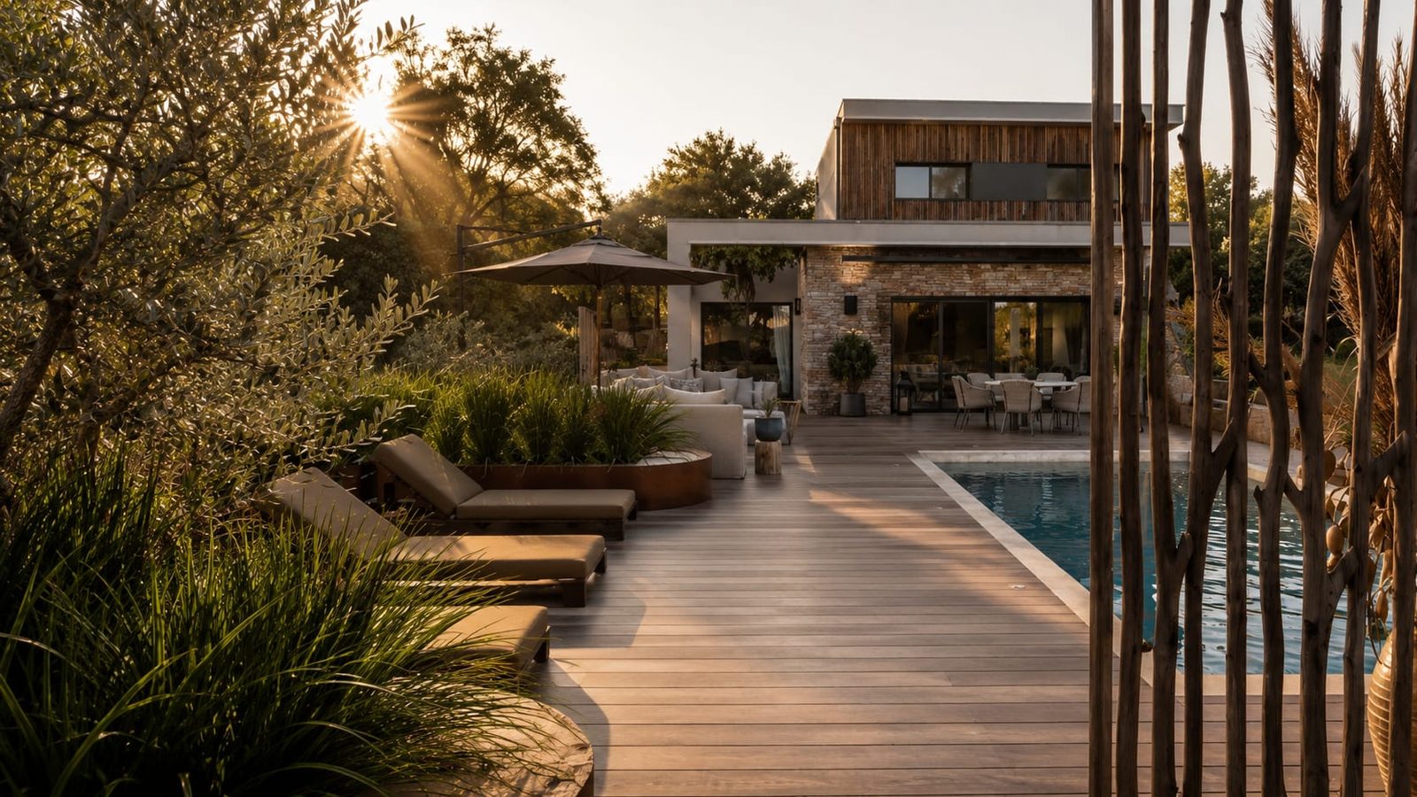 Villa Kerquessaud, La Baule — terrasse, rénovation de villa par Créa'Home
