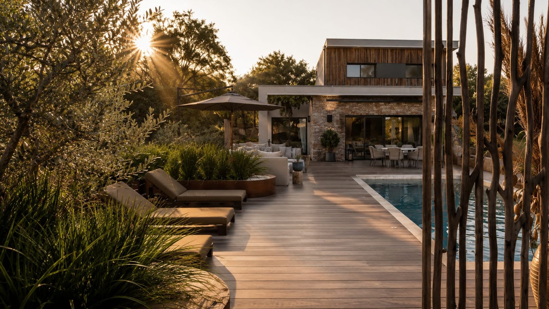 Villa Kerquessaud, La Baule — terrasse, rénovation de villa par Créa'Home