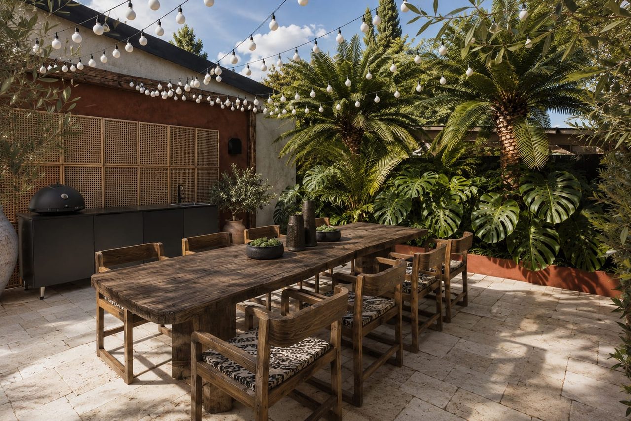 Villa Kerquessaud, La Baule — salle à manger d'été, rénovation de villa par Créa'Home