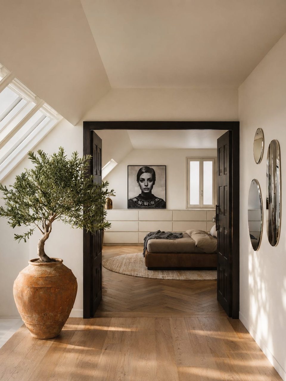 Clos Pecheret — couloir, rénovation de villa par Créa'Home