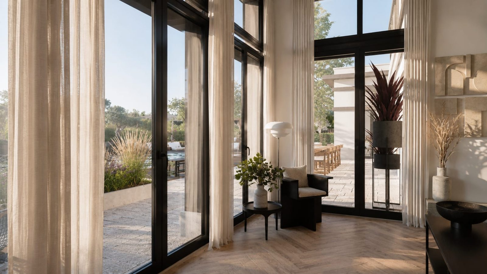 Villa Eden — séjour, rénovation de villa par Créa'Home