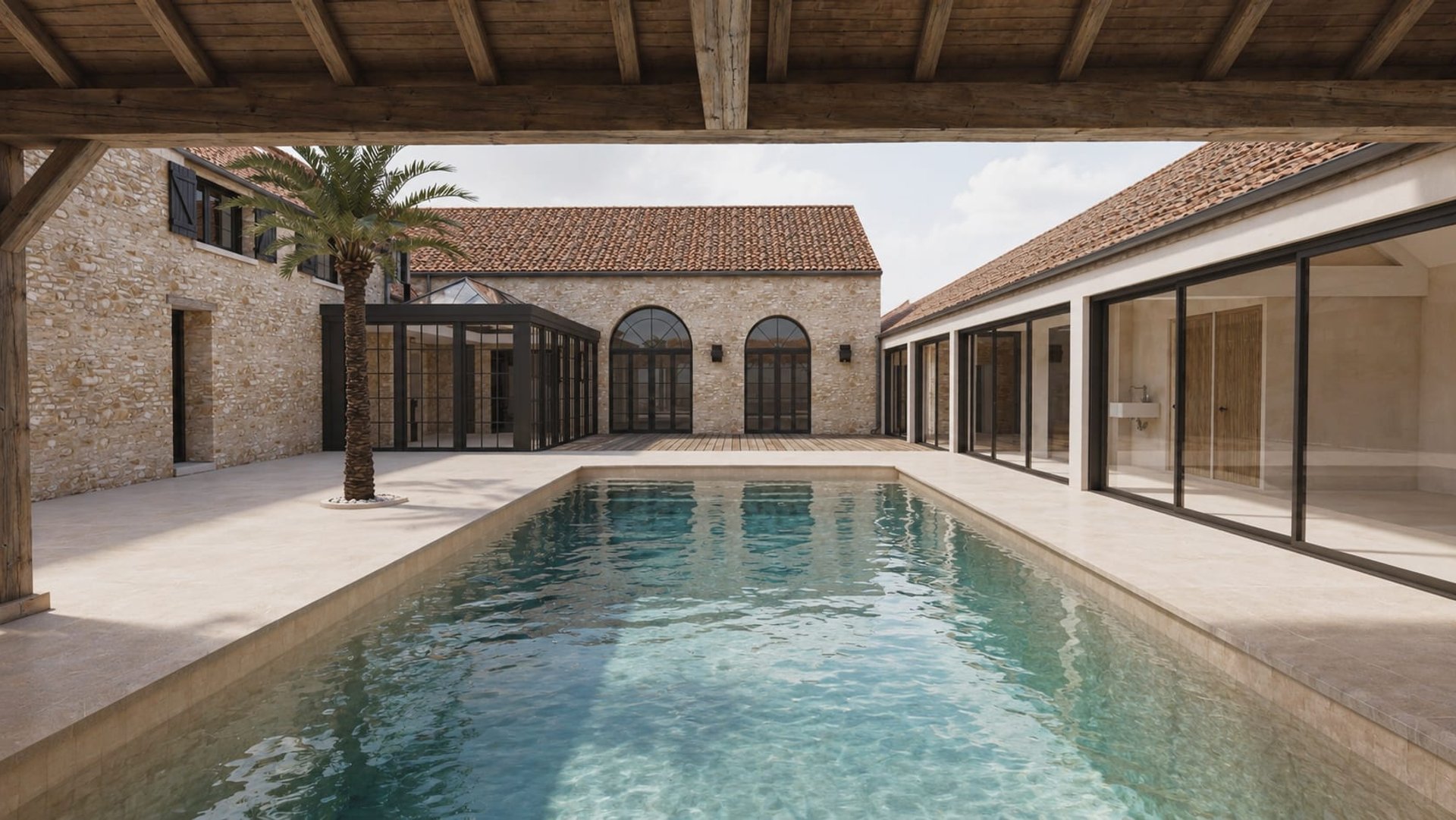 Saint-Sulpice — piscine, rénovation de maison par Créa'Home