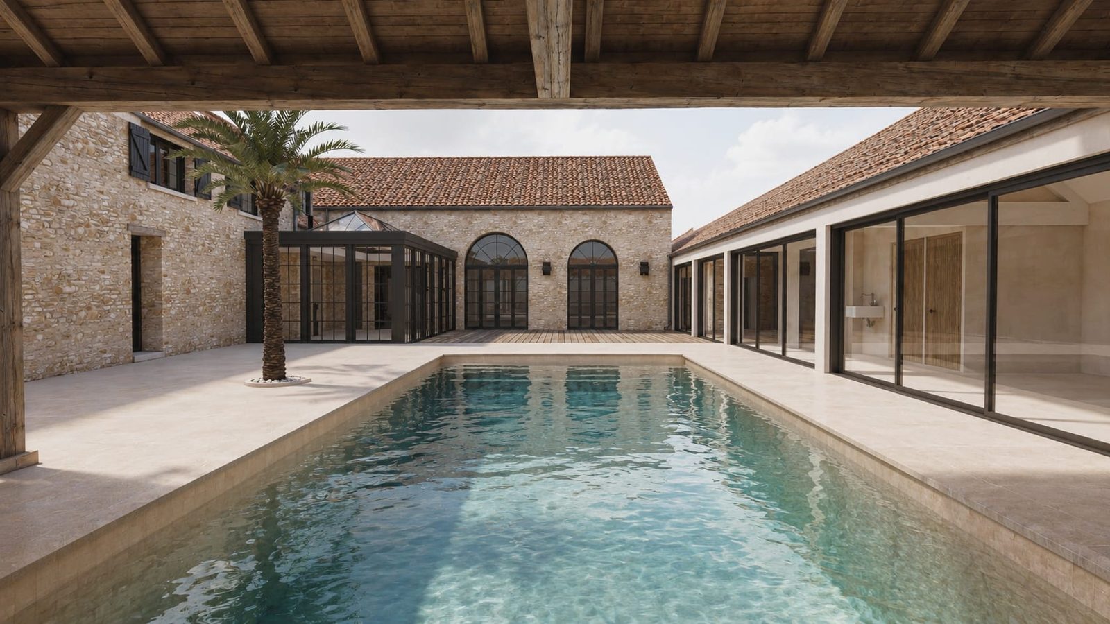 Saint-Sulpice — piscine, rénovation de maison par Créa'Home
