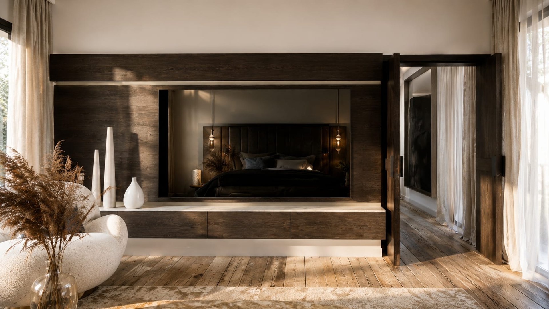 Heracleum — chambre, rénovation d'appartement par Créa'Home