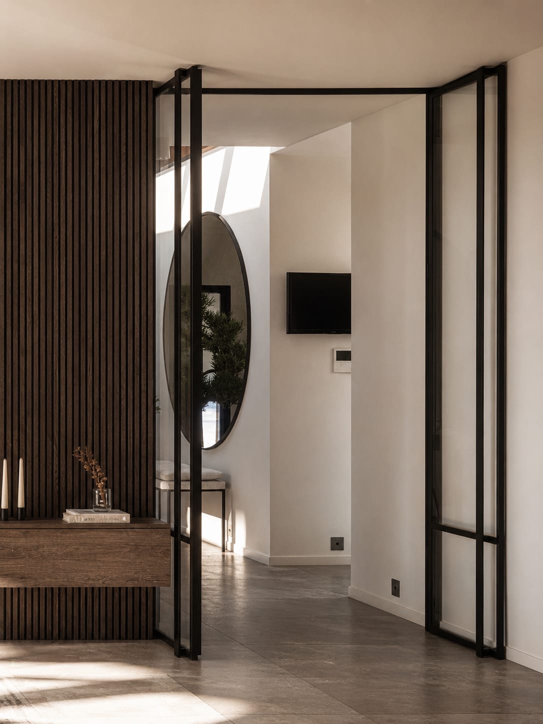Heracleum — entrée, rénovation d'appartement par Créa'Home