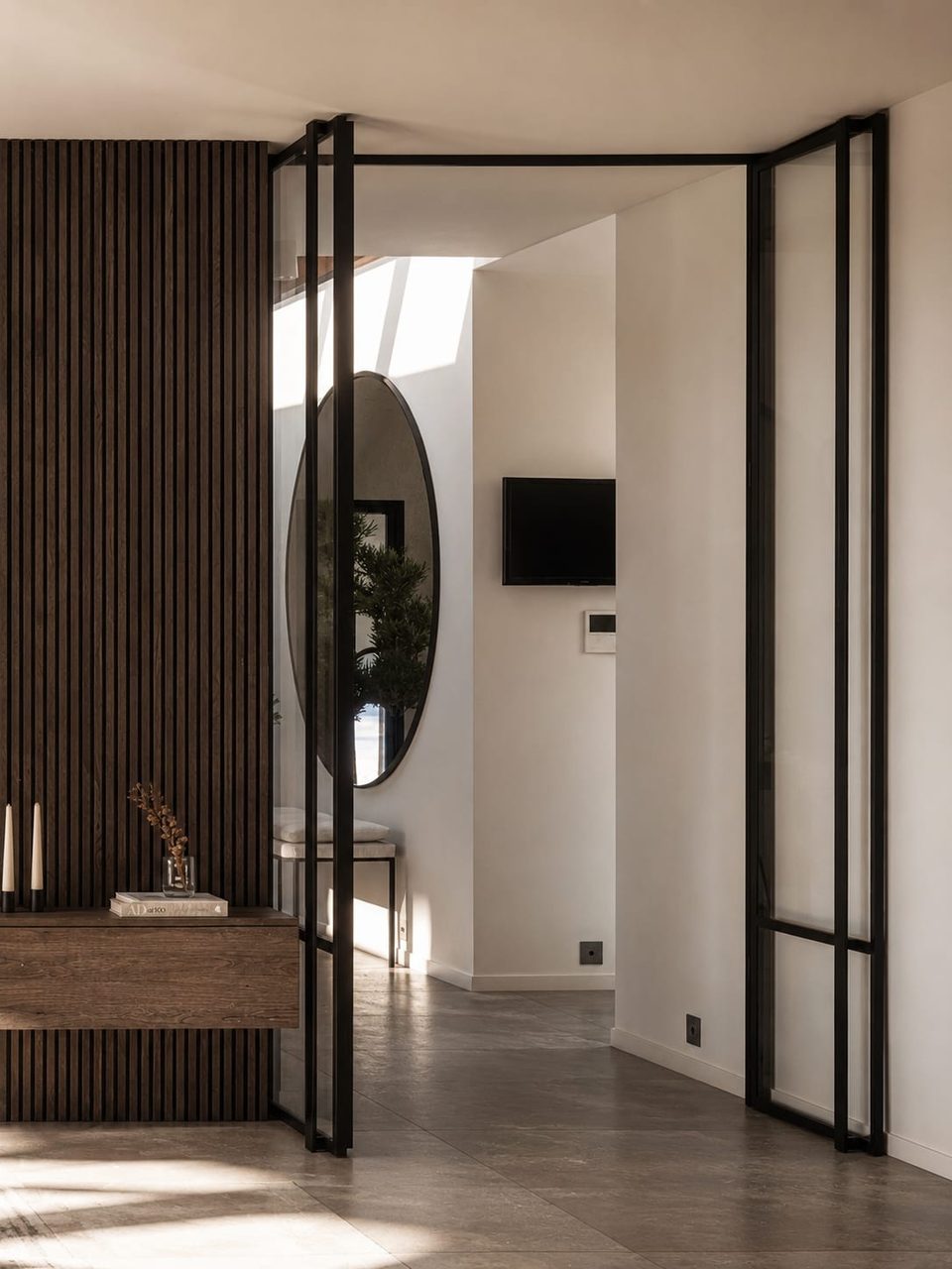 Heracleum — entrée, rénovation d'appartement par Créa'Home